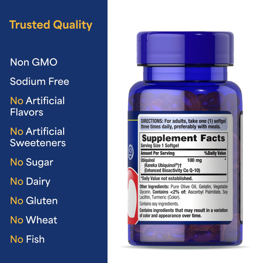 Ubiquinol active body-ready form of CoQ-10