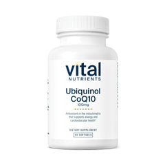 Vital Nutrients Ubiquinol CoQ10 100mg softgel bottle