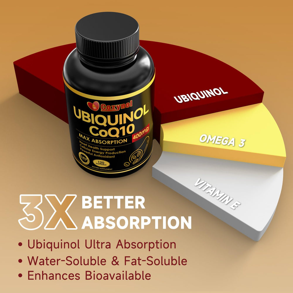 Graphic illustrating heart health and energy support