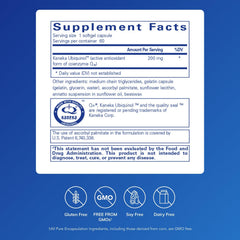 Close-up of Ubiquinol-QH softgel capsules