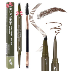 UCANBE eyebrow pen with 4-fork-tip creates natural, hair-like brow strokes.