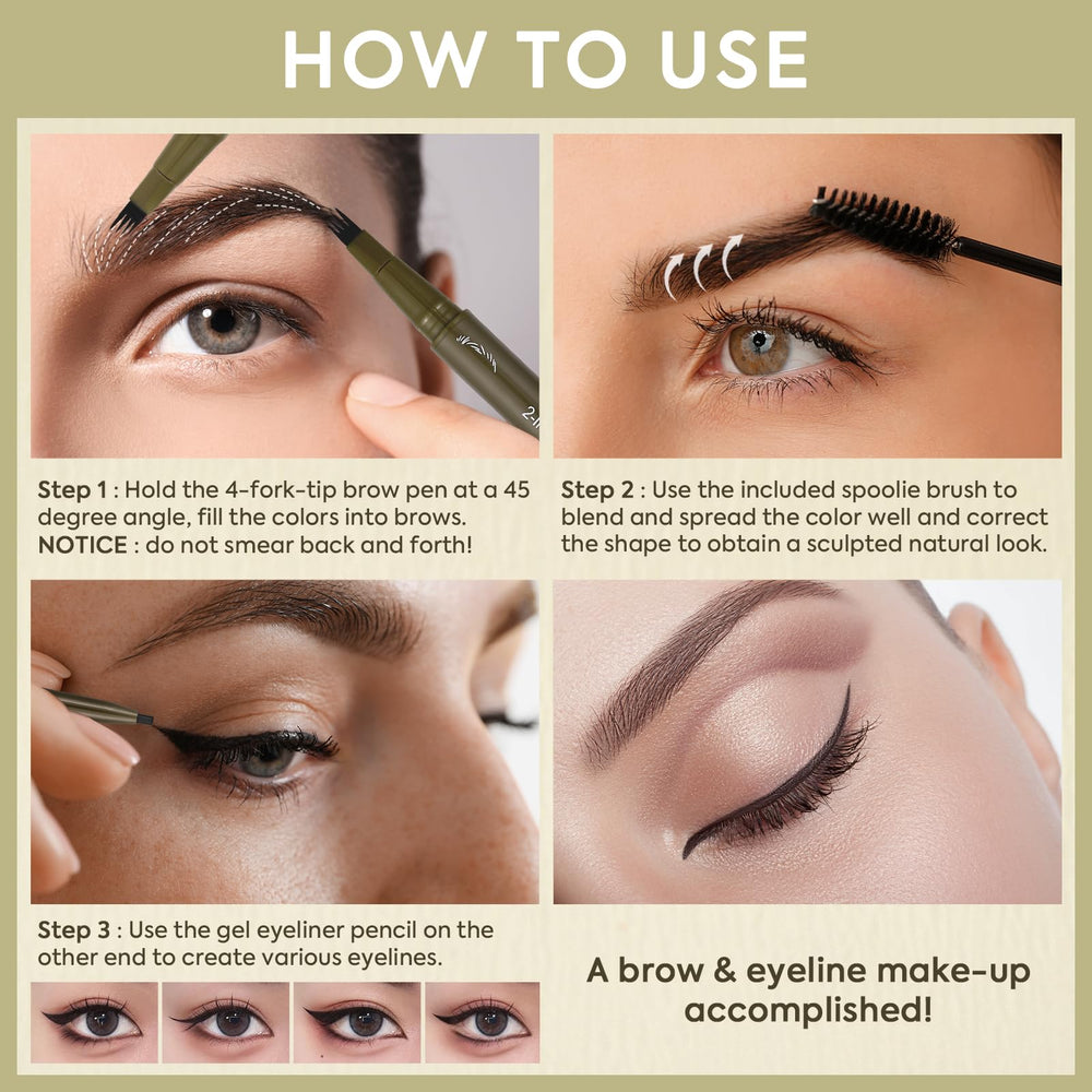 UCANBE Natural Brow Strokes creates hair-like fullness