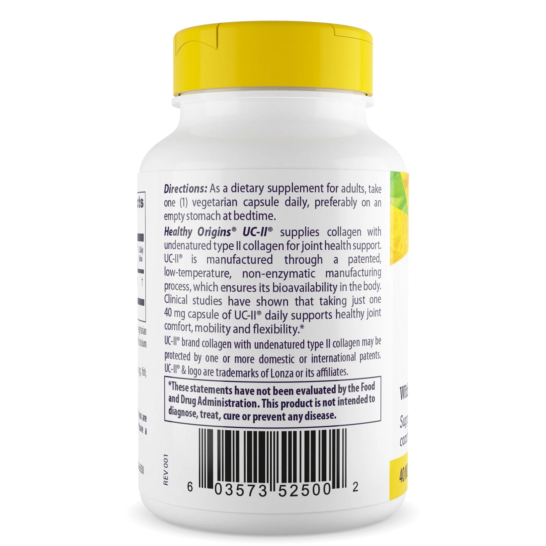 Graphic explaining UC-II undenatured Type II collagen