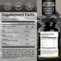 Close-up of pure fulvic acid Shilajit capsules