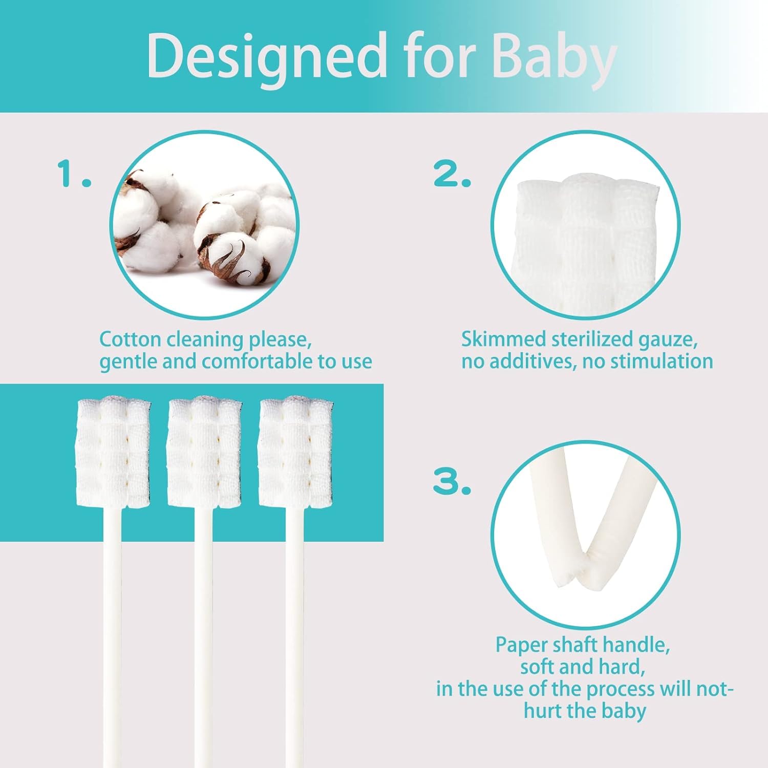 Baby toothbrush head close-up showing 3D wave design
