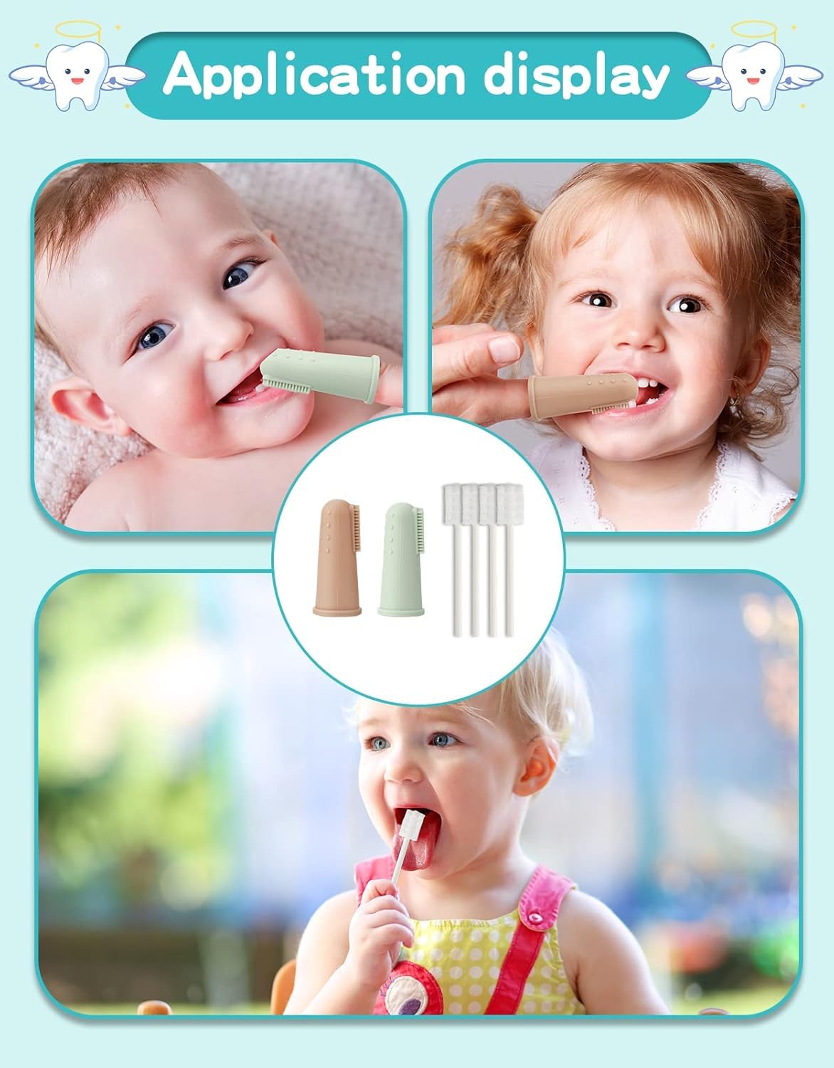 Newborn to toddler oral care kit for 0-36 months