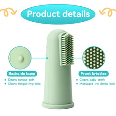 3D wave design baby brush head for 360° cleaning