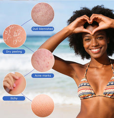 UJFQBH African Net Sponge gentle for normal to sensitive skin daily use.