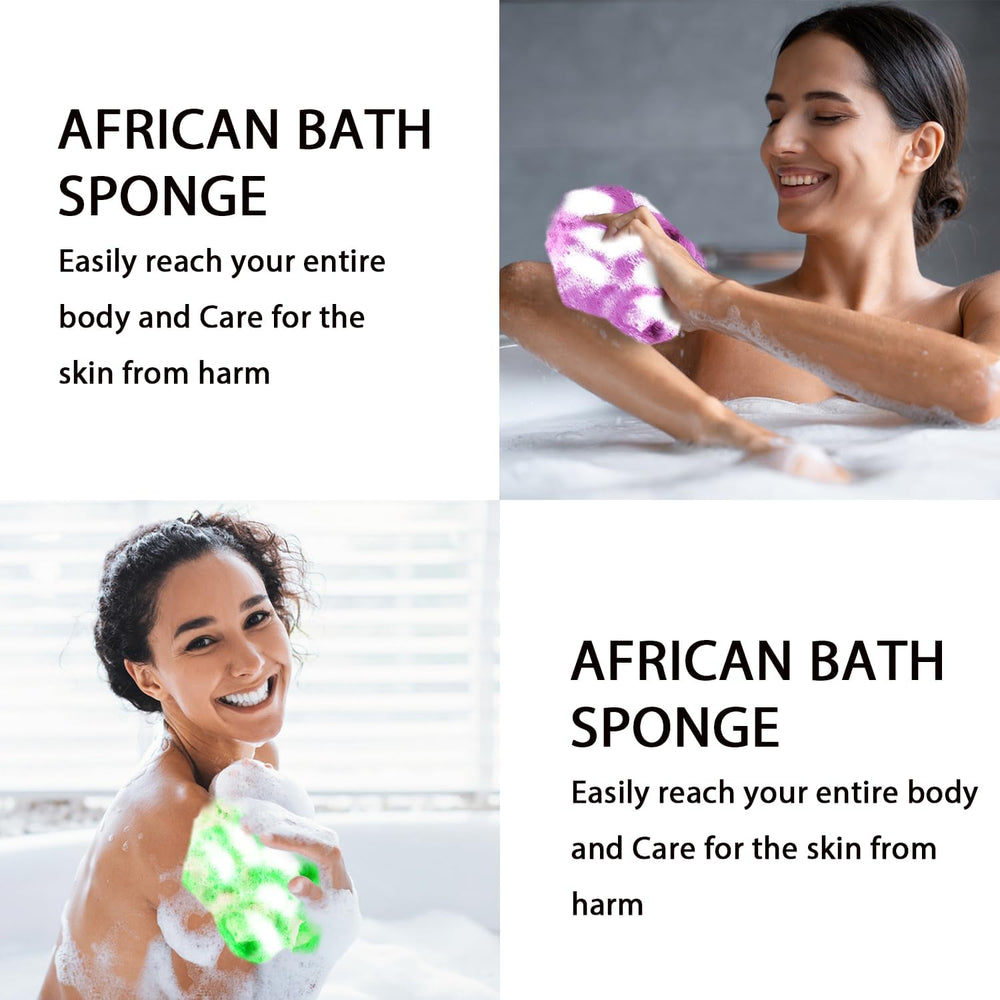 UJFQBH African Net Sponge open-weave drying promotes quick air-drying and hygiene.