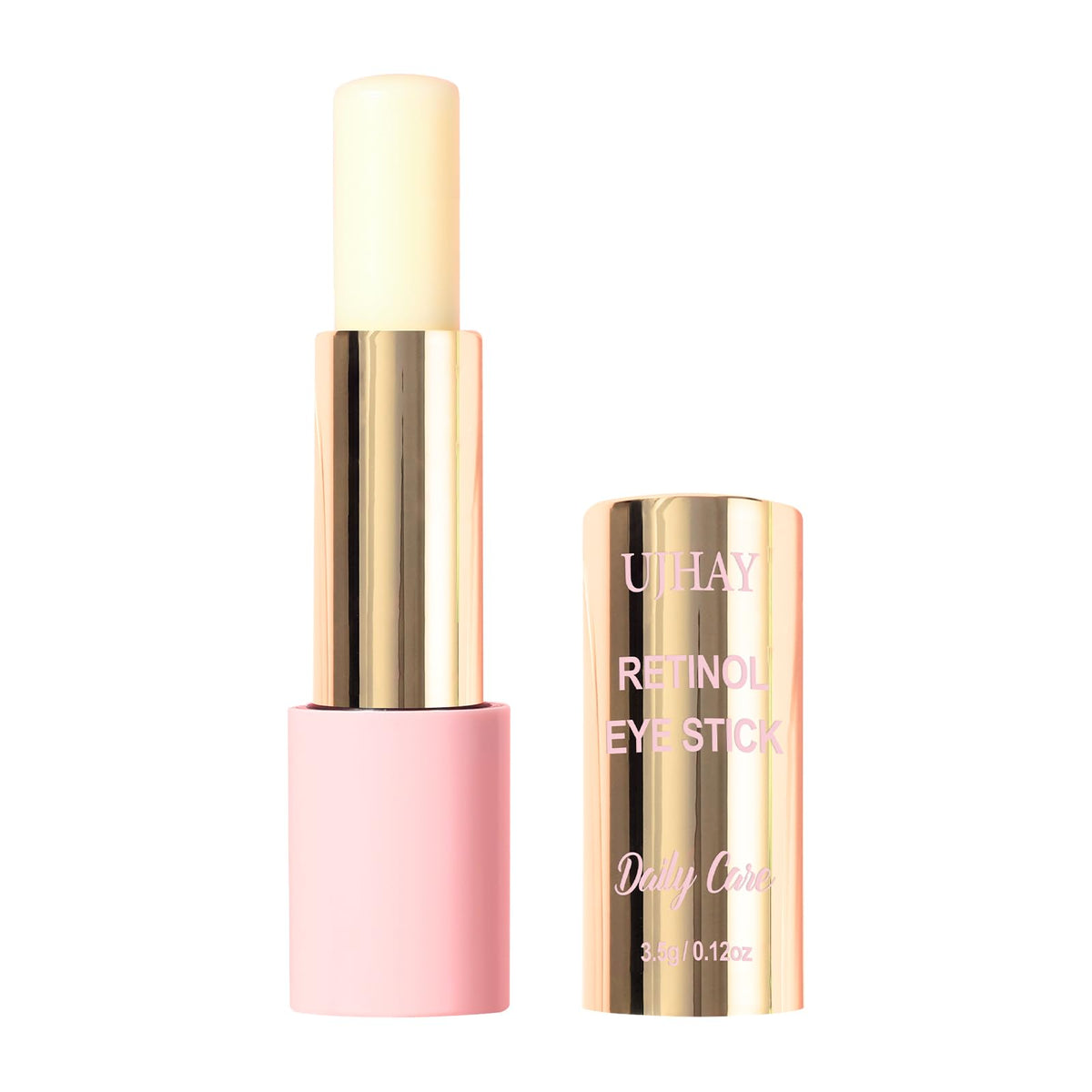 UJhay Anti-Aging Eye Stick close-up showing hydrating formula for refreshed eyes