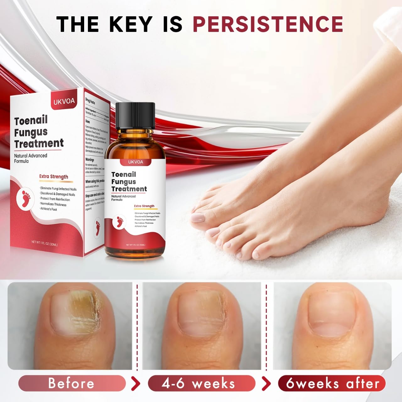 UKVOA fast-absorbing liquid fits into daily routine with gentle, quick-drying results.