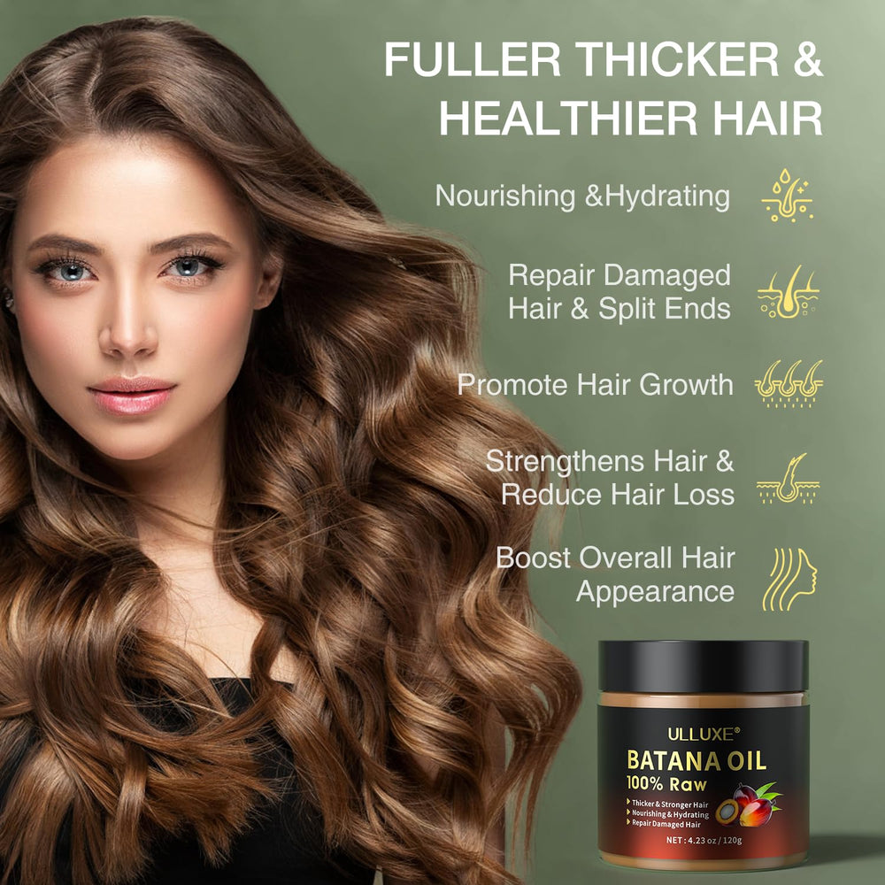 ulluxe Batana Oil ingredients focus on organic origins for nourished scalp and reduced frizz