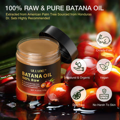 ulluxe Batana Oil bottle and dropper ready for weekly scalp care routine