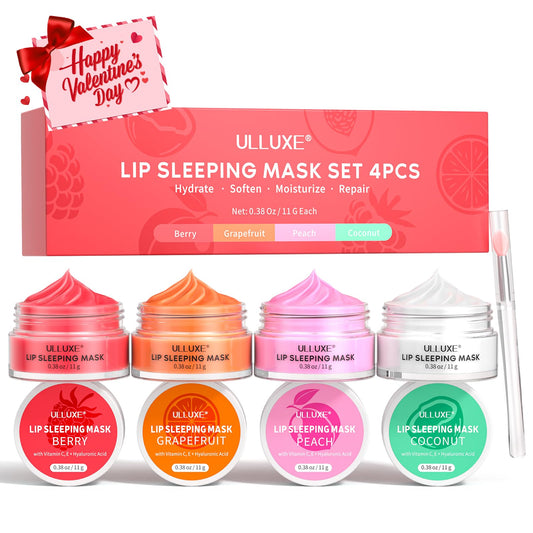Ulluxe Lip Mask Berry – overnight hydration for soft, nourished lips.