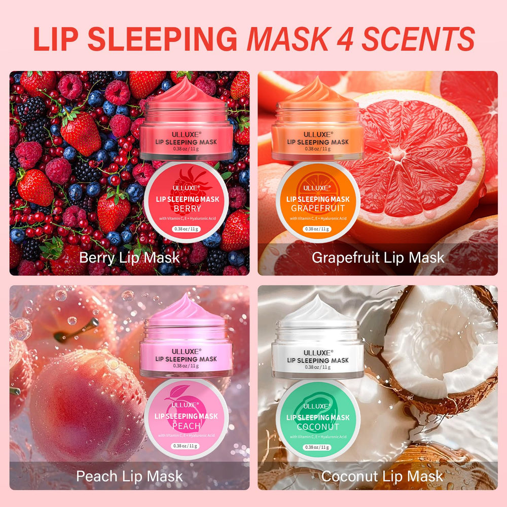 Ulluxe Lip Mask Peach – nourishing hydration for smoother, plumper lips.