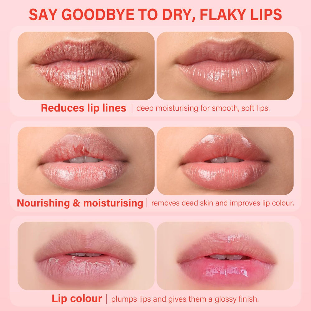 Ulluxe Lip Mask Set 4pcs Box – compact packaging for on-the-go care.