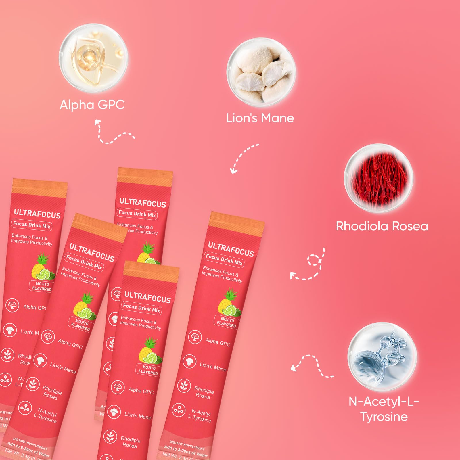 Portable packaging with 20 single-serving sachets