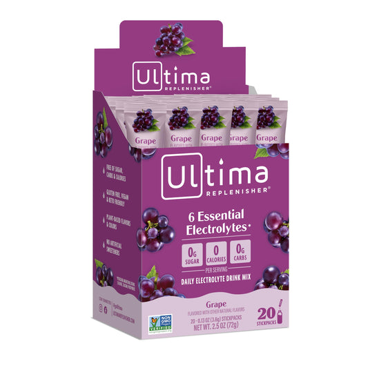 Ultima Replenisher Grape 20-count box – front view