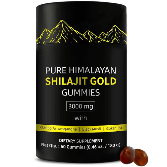 Ultimapeak Shilajit Gummies bottle with 60 gummies