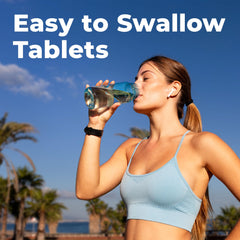 Ultimate EAA tablets on a gym bag surface invite routine supplement use.