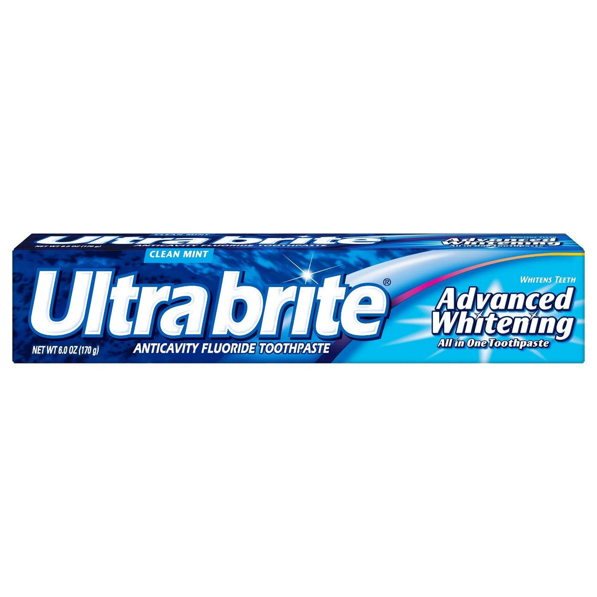 Ultra brite Advanced Whitening Clean Mint Toothpaste 6 oz Pack of 2