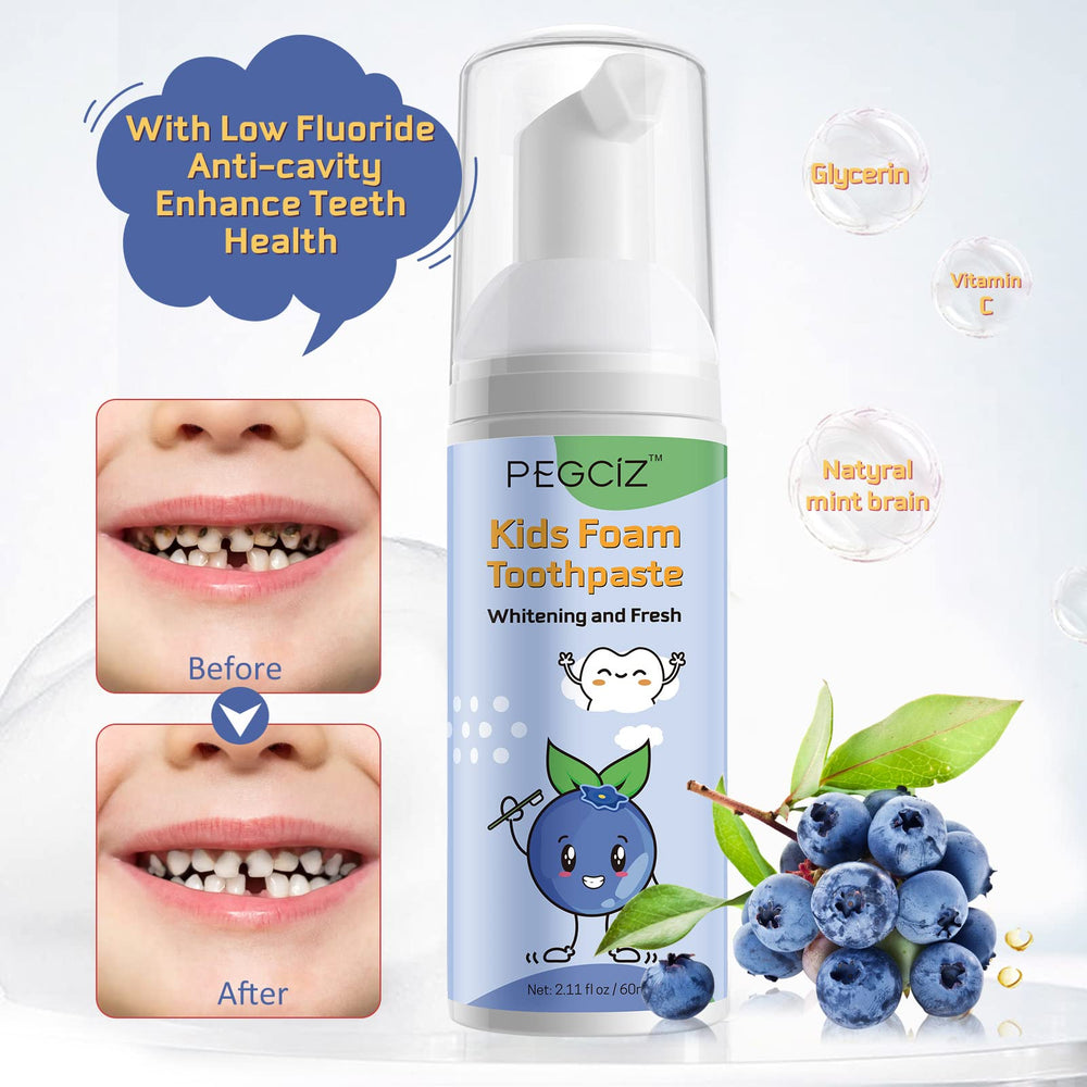 Ultra-fine foam cleans children's teeth