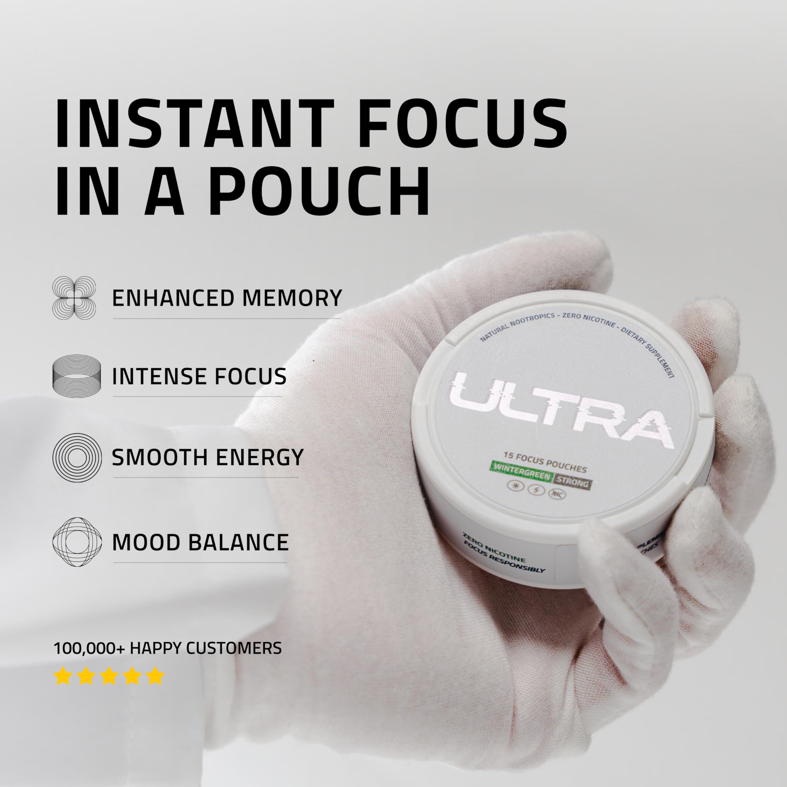 Close-up of pouch packaging showing key ingredients