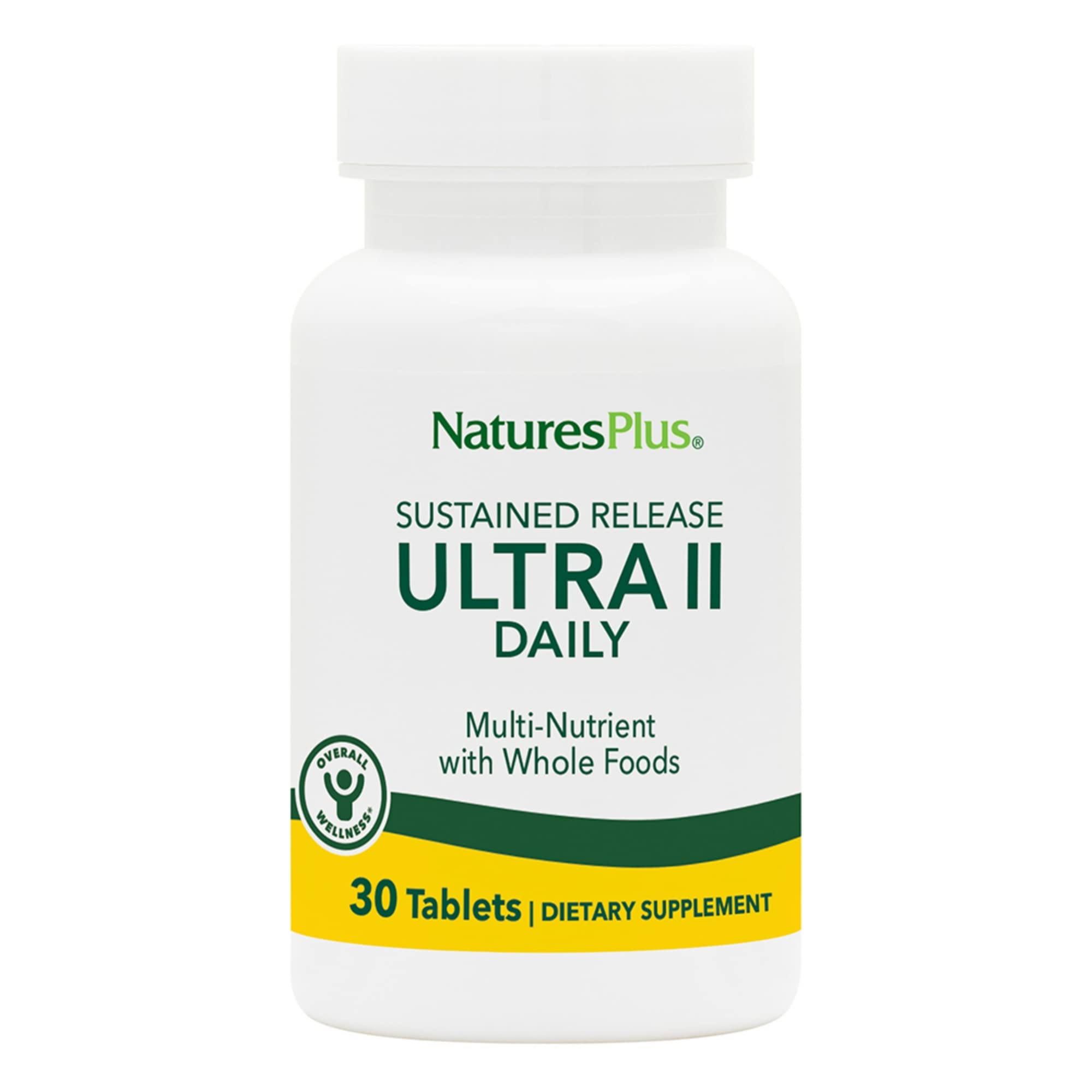 Front view of Ultra II Multi-Nutrient Sustained Release Tablets bottle