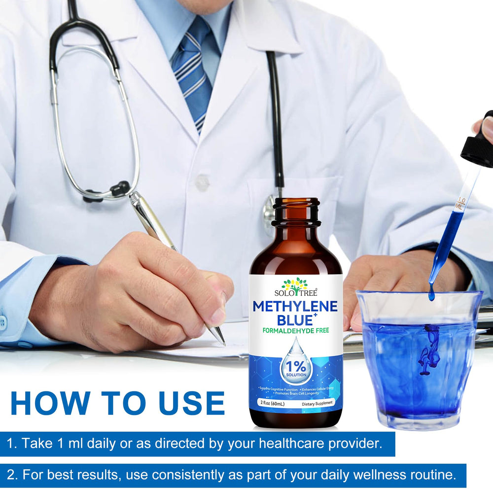 Educational diagram for Ultra Methylene Blue 1% Solution benefits