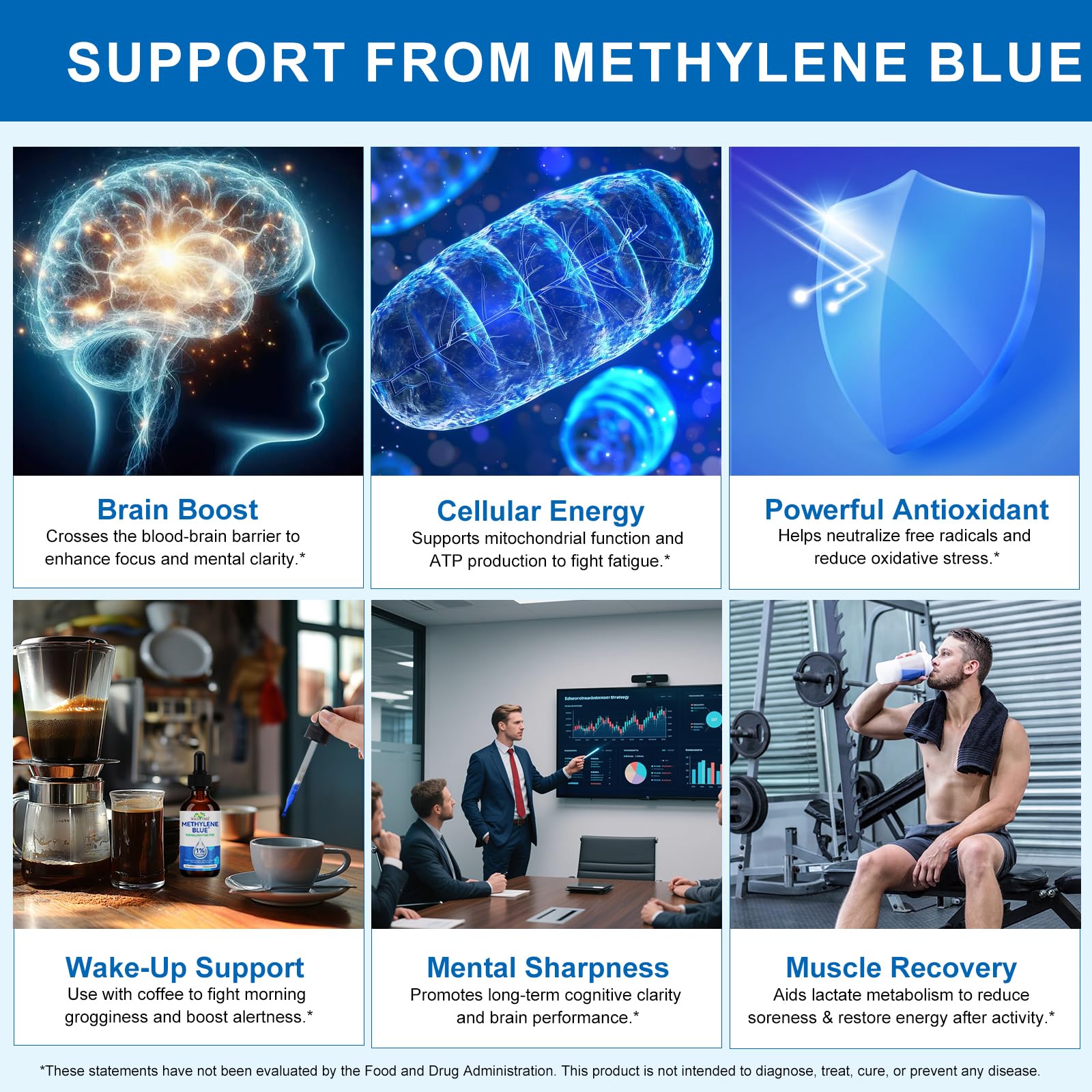 Product label of Ultra Methylene Blue 1% Solution