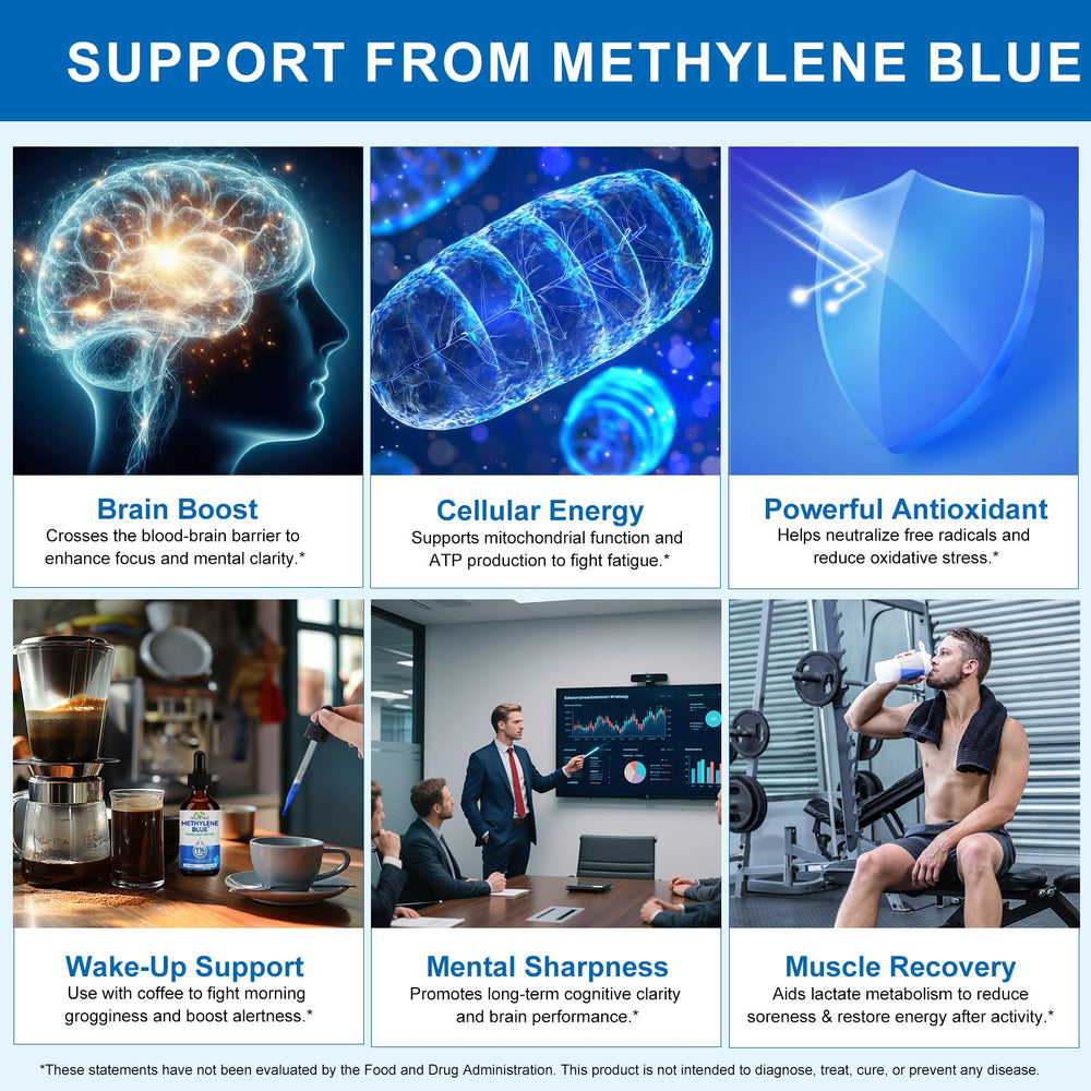 Product label of Ultra Methylene Blue 1% Solution