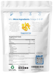 Pouch packaging for Ultra Omega 3-6-9 lemon softgels
