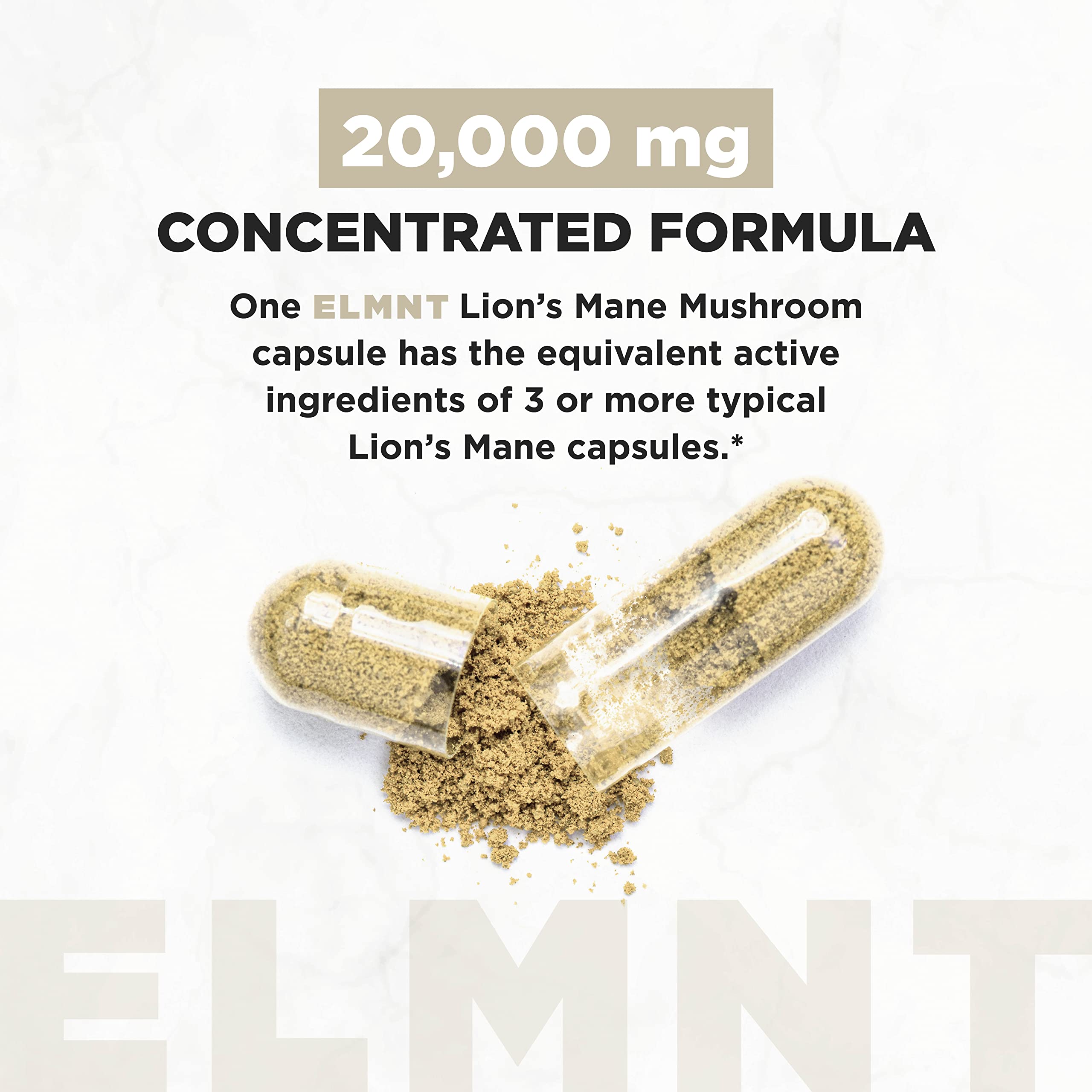 High-concentration Lion's Mane extract (50% polysaccharides) capsule