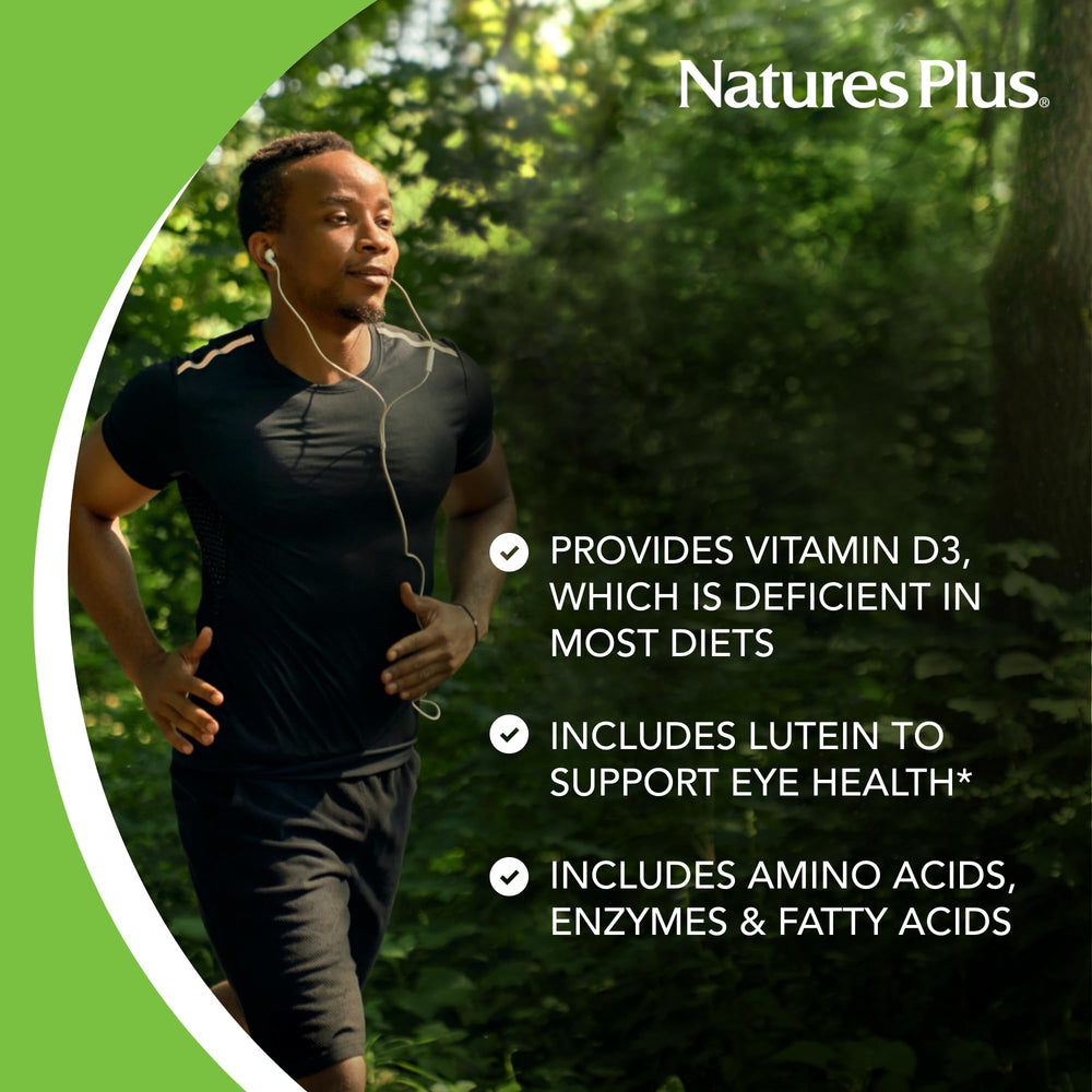 Label highlighting immune support and energy nutrients