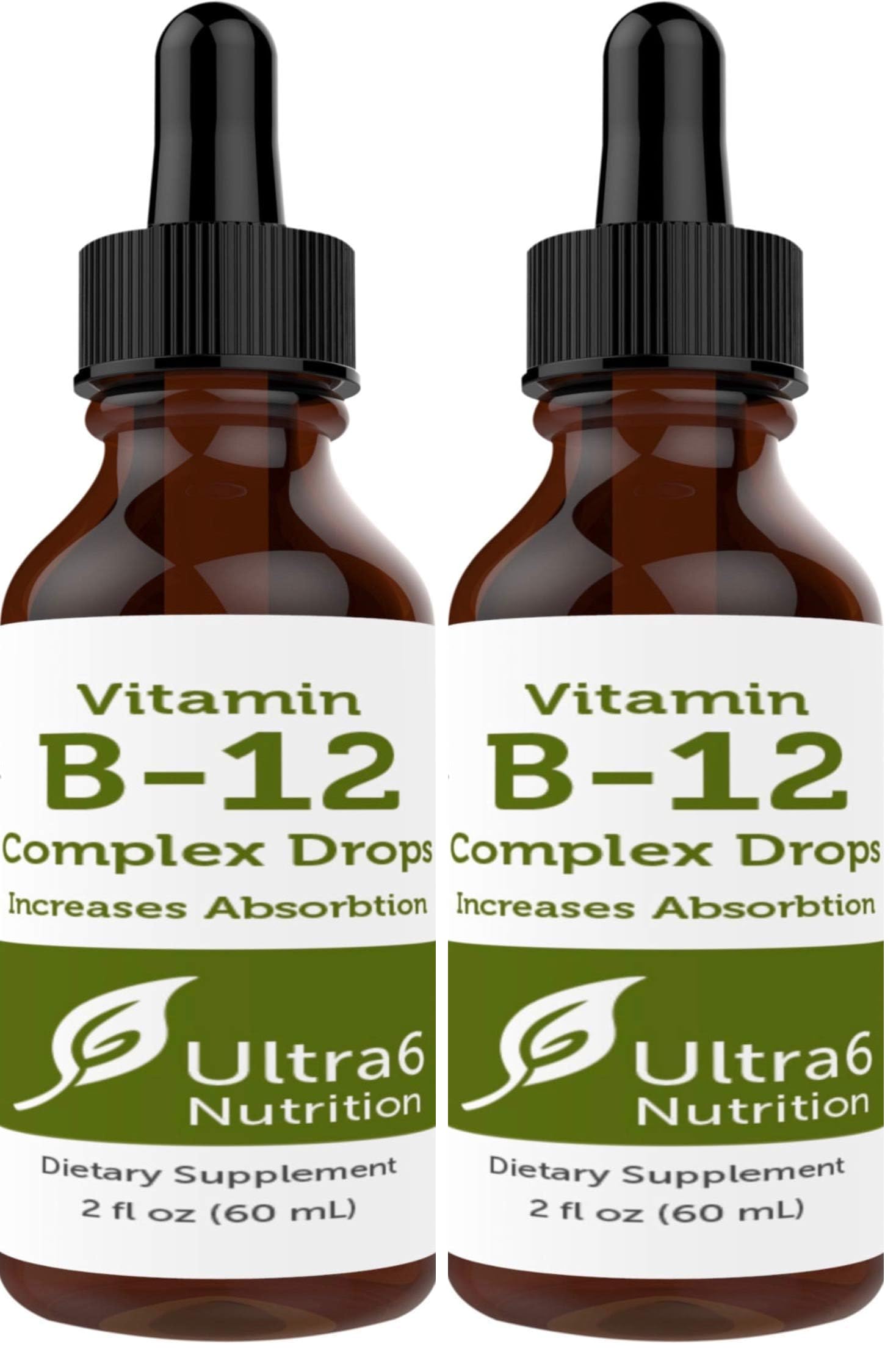 Ultra6 Nutrition Vitamin B12 Sublingual Drops bottle front
