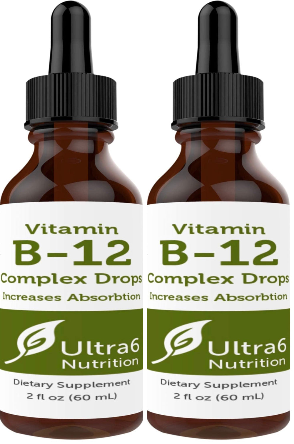 Ultra6 Nutrition Vitamin B12 Sublingual Drops bottle front