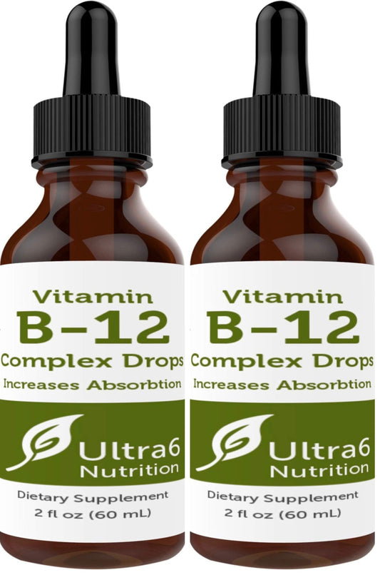 Ultra6 Nutrition Vitamin B12 Sublingual Drops bottle front