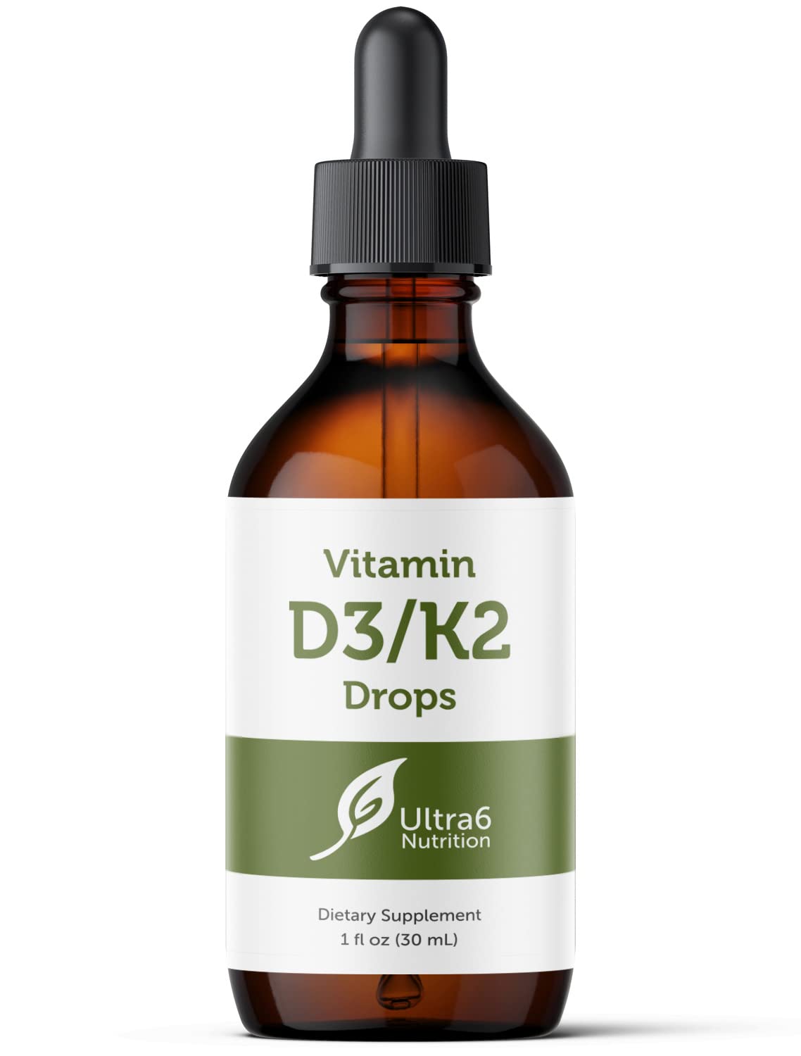 Ultra6 Nutrition Vitamin D3 and K2 Drops bottle 30 ml