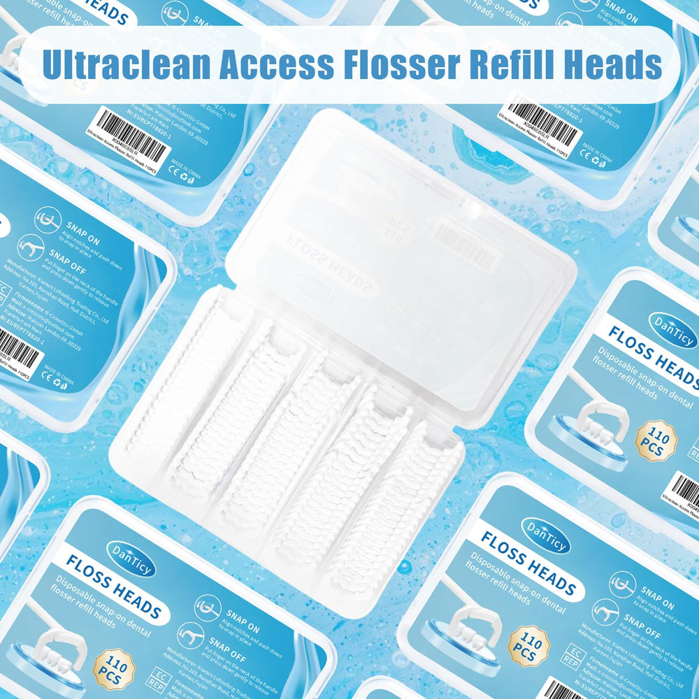 110-piece refill head pack ready for use