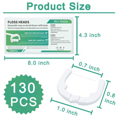 Snap-on refill heads compatible with Listerine Ultraclean Access Flosser
