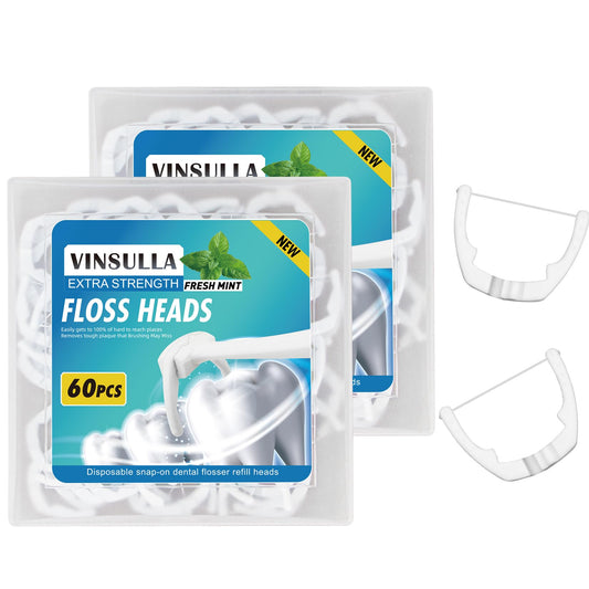 Mint Ultraclean Access Flosser refill heads – pack of 2 (60-count)