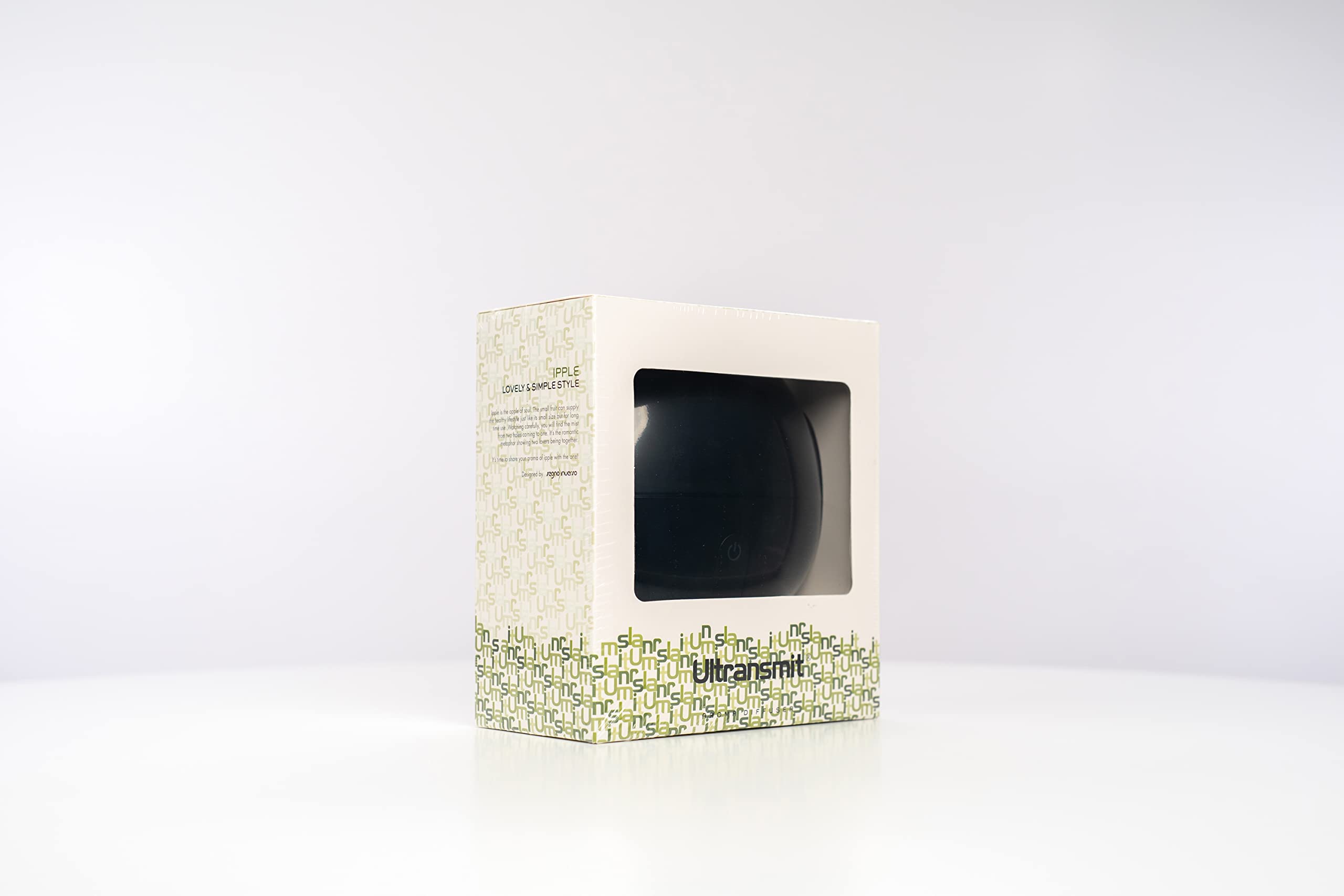Ultransmit ipple diffuser on office desk providing quiet humidity