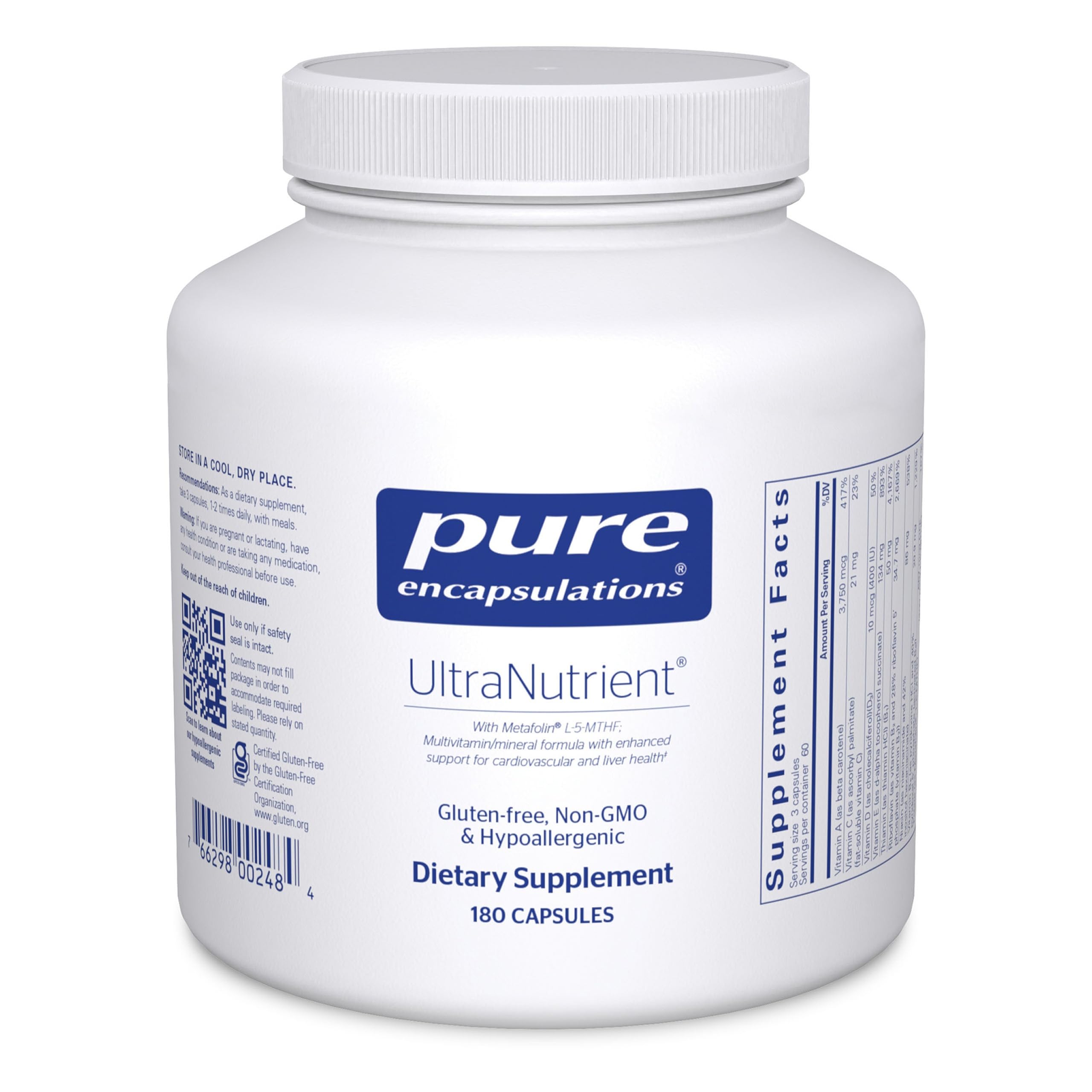 Pure Encapsulations UltraNutrient bottle – front view