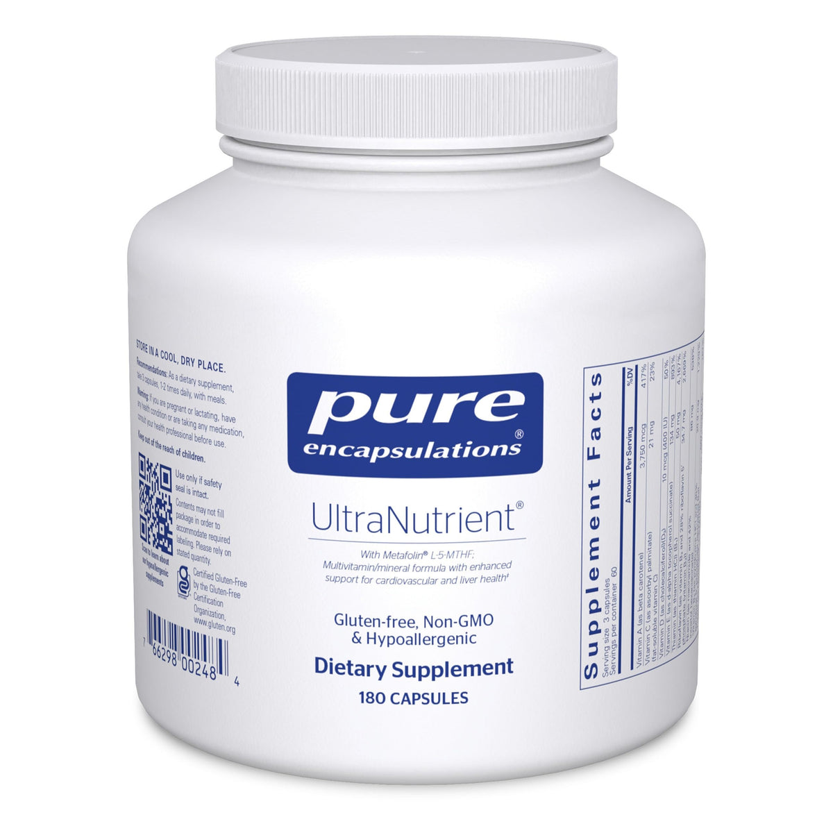 Pure Encapsulations UltraNutrient bottle – front view
