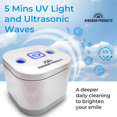 Illustration showing 45 kHz ultrasonic cleaning technology