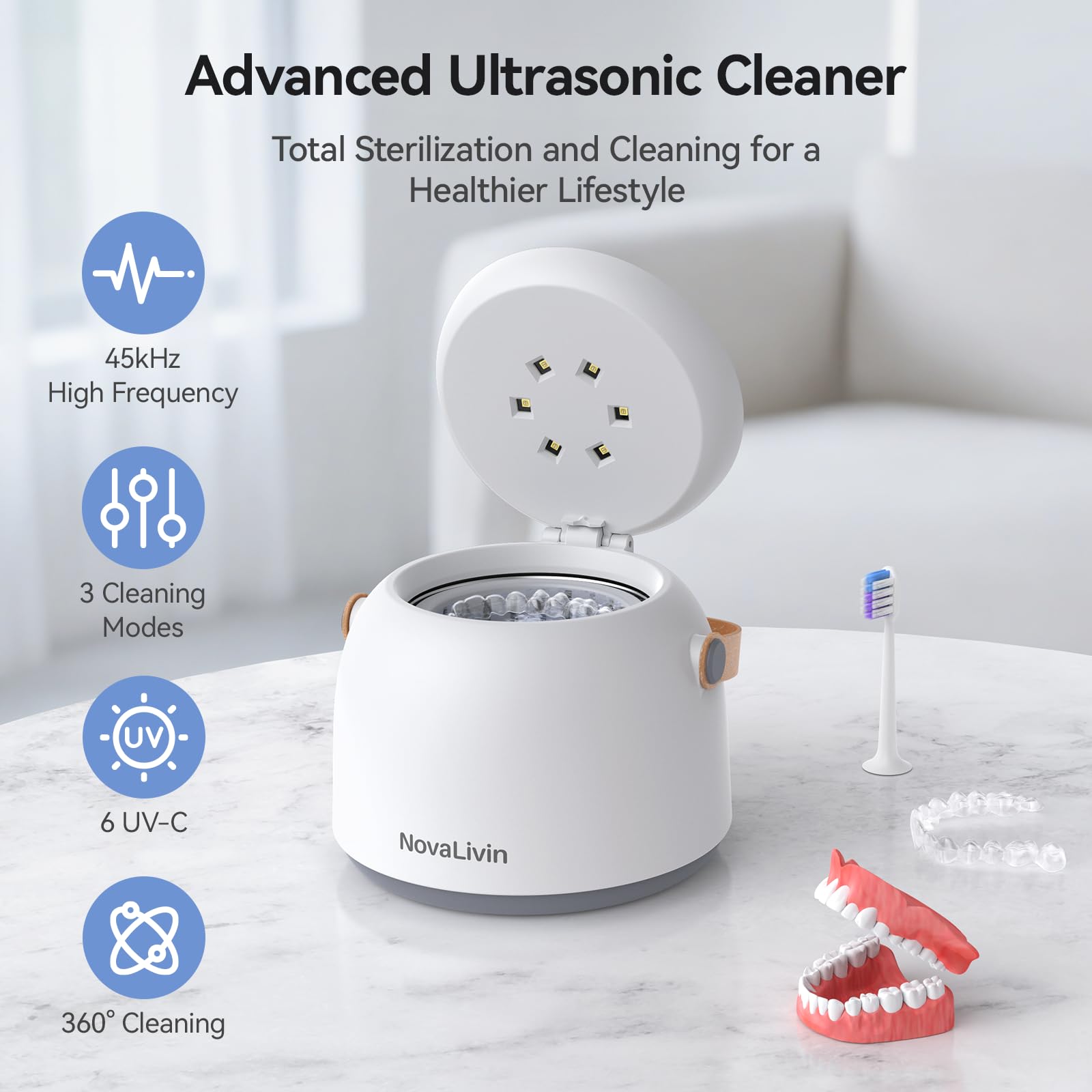 Ultrasonic cleaner digital timer display