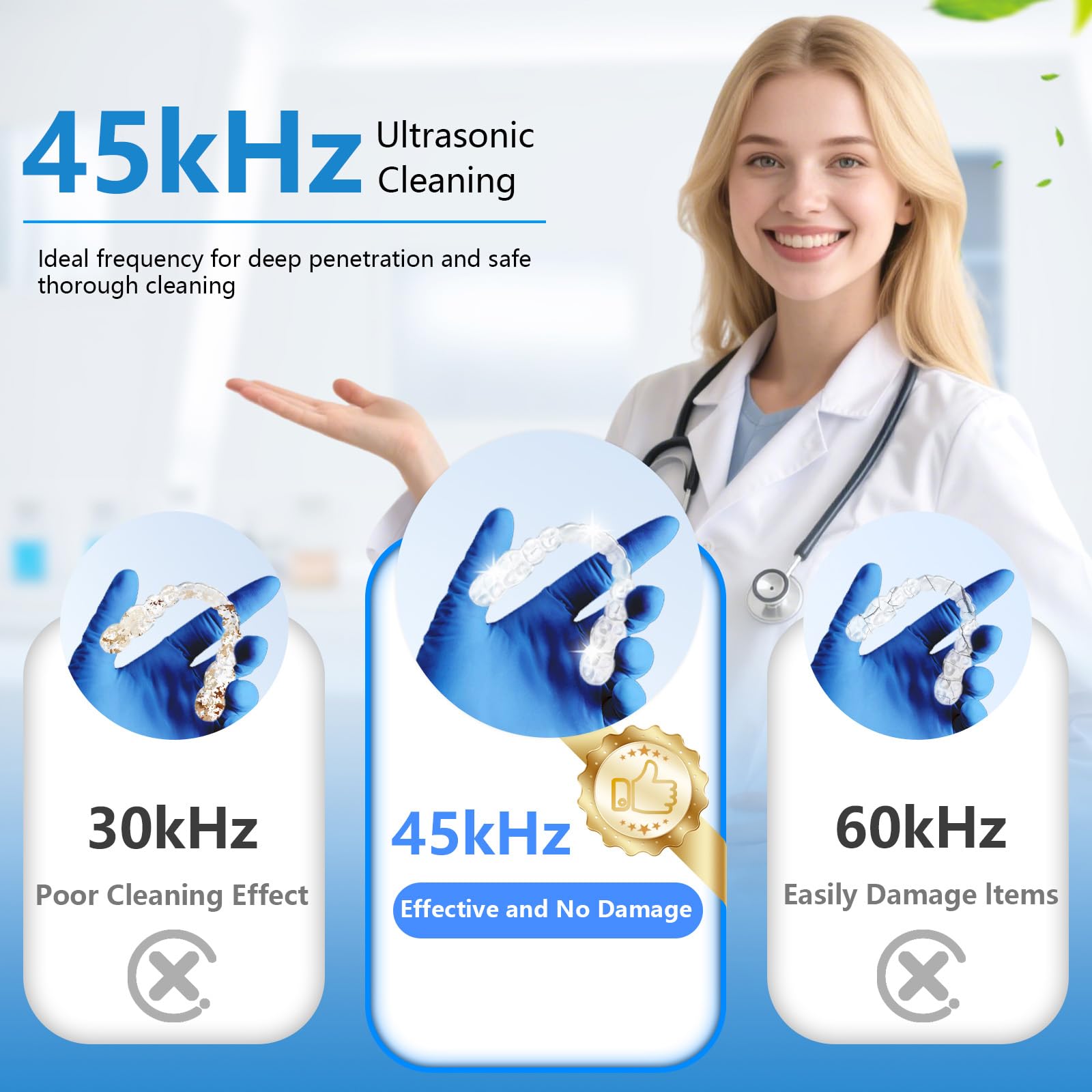 Digital timer on top of the ultrasonic cleaner