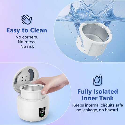 Front view of ultrasonic cleaner
