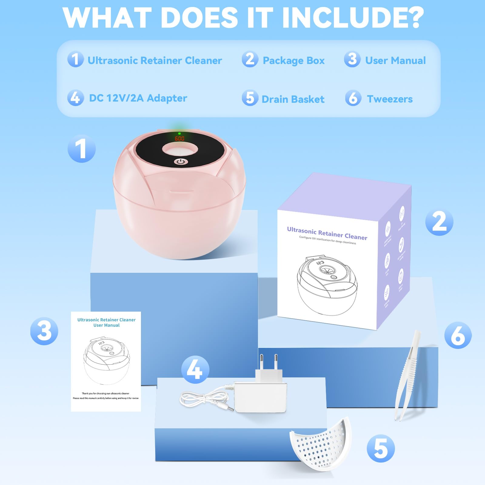 Gift-ready packaging of the ultrasonic cleaner