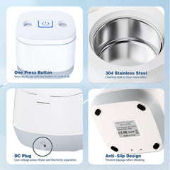 ABS outer shell with SUS304 stainless steel inner chamber
